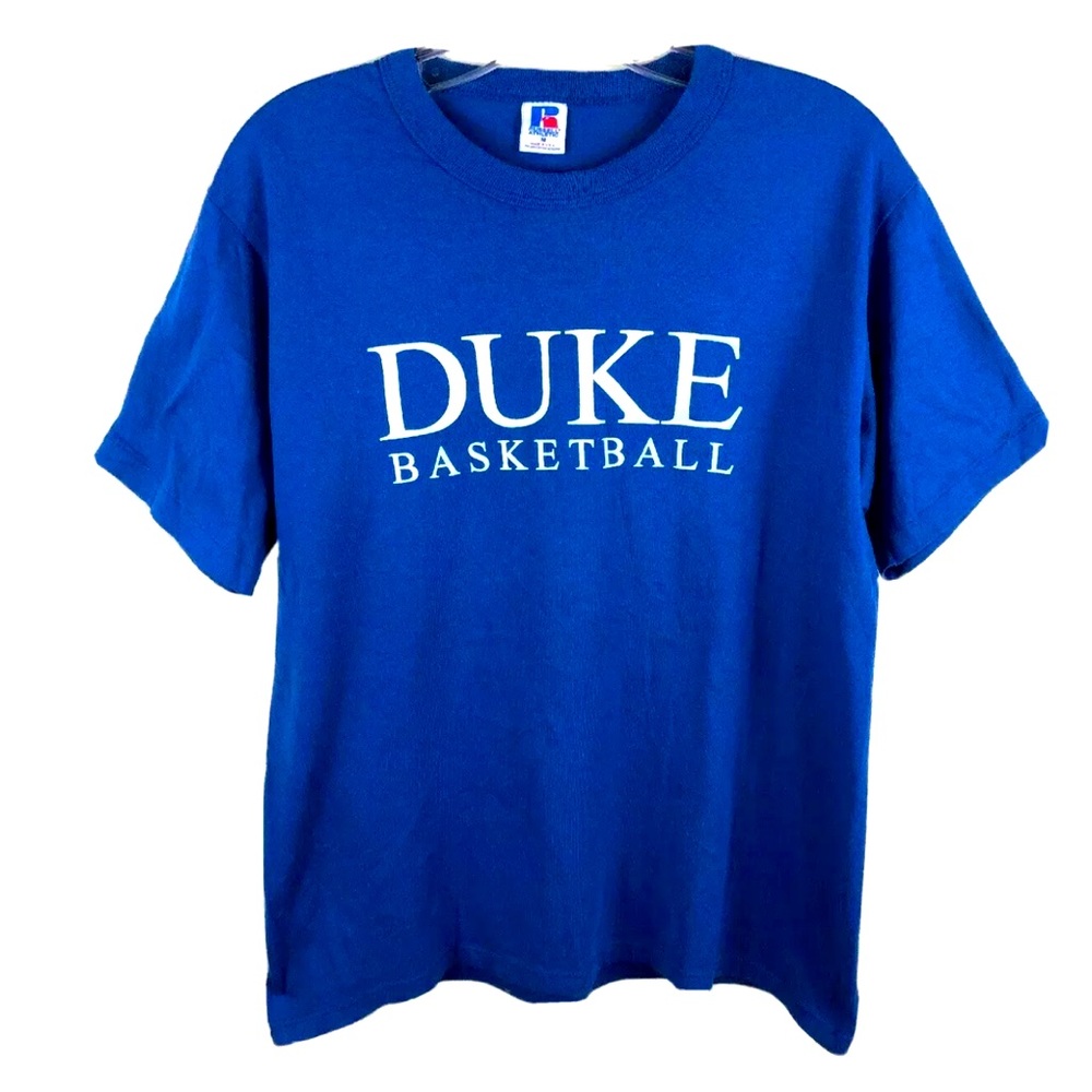Duke Blue Devils Basketball Ball Person Team Issued Vtg T-Shirt - Men’s Medium